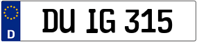 Truck License Plate